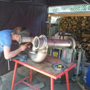 Travaux de soudure sur site